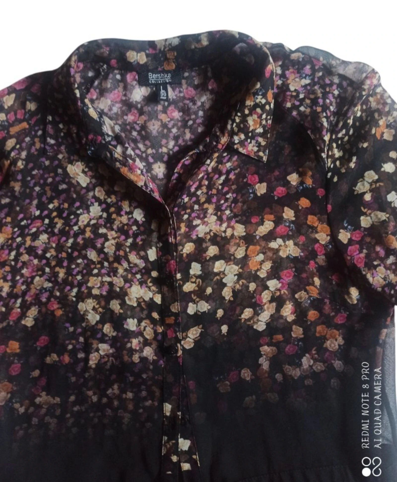 Vestido camisero kimono floral – photo 4